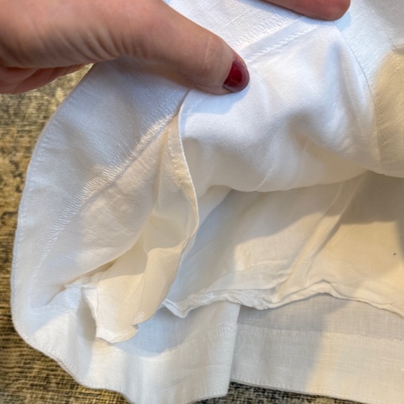 J. Crew Claudia Mini Dress in White Linen - Picture 5 of 5